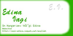 edina vagi business card